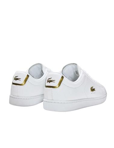 Zapatillas Lacoste de mujer Carnaby Evo de piel napa blancas