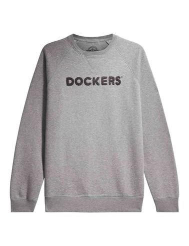 Sudadera Dockers 1986 Logo Crewneck Sweatshirt gris hombre