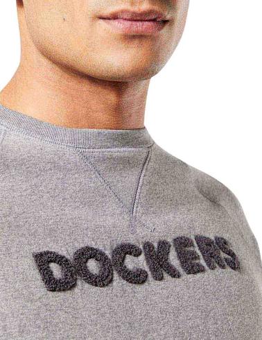 Sudadera Dockers 1986 Logo Crewneck Sweatshirt gris hombre