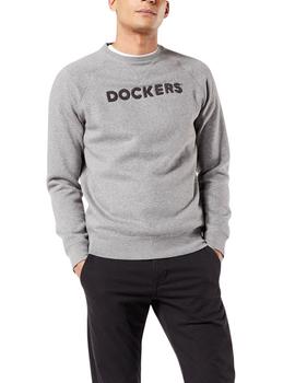 Sudadera Dockers 1986 Logo Crewneck Sweatshirt gris hombre