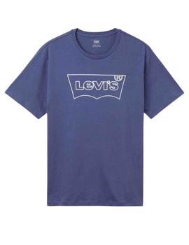 Camiseta Levis Housemark Grahpic Tee Outline Blue Indigo