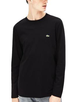 Camiseta Lacoste de manga larga negra de hombre
