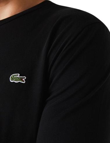 Camiseta Lacoste de manga larga negra de hombre