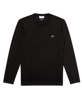 Camiseta Lacoste de manga larga negra de hombre