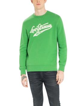 Sudadera Levis Graphic Crew B verde de hombre