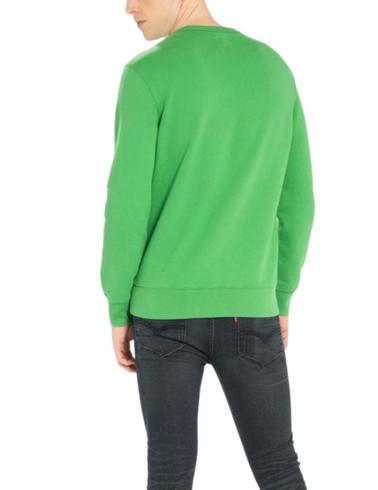 Sudadera Levis Graphic Crew B verde de hombre