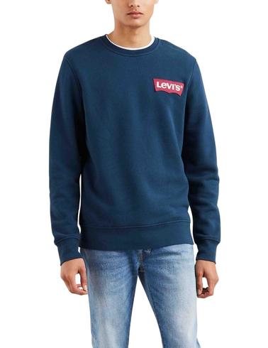 Sudadera Levis Moden Crewneck azul marino de hombre