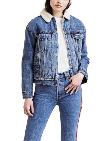 Cazadora Levis original Sherpa de mujer