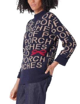 Jersey Lion Of Porches mujer con estampado de letras