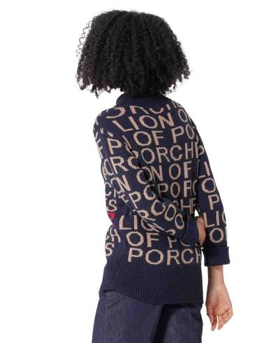 Jersey Lion Of Porches mujer con estampado de letras