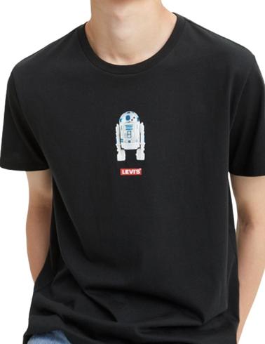 Camiseta Levis edición especial Star Wars negra de hombre