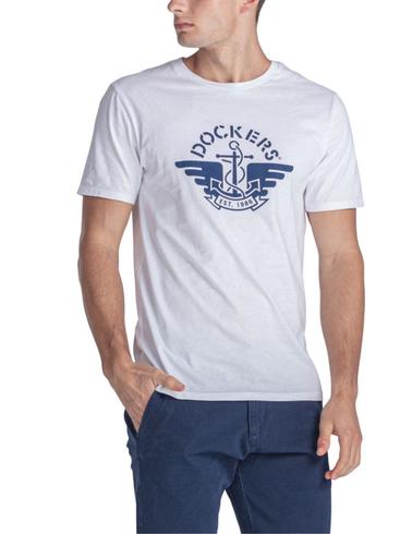 Camiseta Dockers 1986 Logo Paper White de hombre