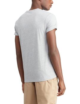 Camiseta Polo Ralph Lauren Custom Slim Fit gris de hombre