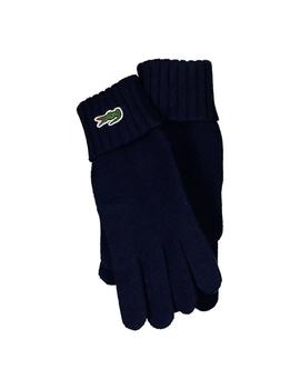 Guantes de lana Lacoste azul marino de hombre