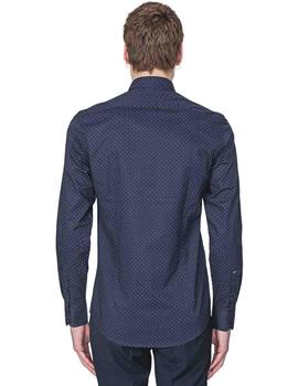 Camisa Antony Morato slim fit de popelín con micro lunares