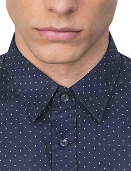 Camisa Antony Morato slim fit de popelín con micro lunares