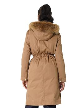 Parka doble Lion of Porches camel larga de mujer