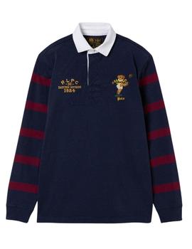 Polo Rugby de Polo Ralph Lauren regular manga larga azul