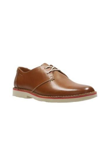 Zapatos Clarks Jareth Walk de piel camel de hombre