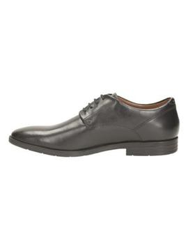 Zapatos Clarks Glenrise Walk de piel negros de hombre