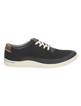 Zapatos Clarks Mapped Edge de material textil negros  hombre