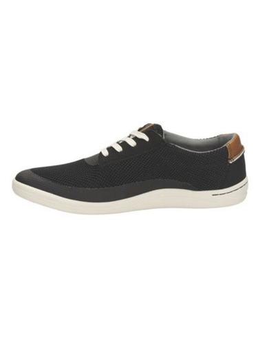 Zapatos Clarks Mapped Edge de material textil negros  hombre