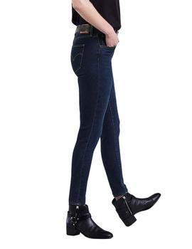 Pantalón Levis 720 Hirise Súper Skinny Blue de mujer