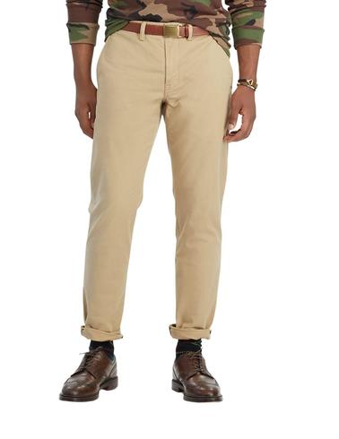 Pantalón Polo Ralph Lauren chino slim fit elástico beige