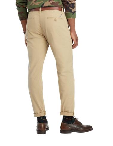 Pantalón Polo Ralph Lauren chino slim fit elástico beige