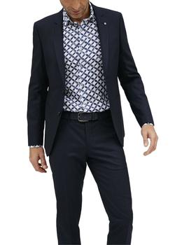 Traje Florentino slim fit con microdibujo azul marino