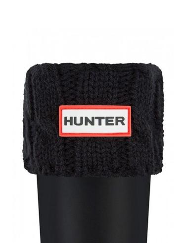 Calcetín Hunter Original Tall de punto negro de mujer