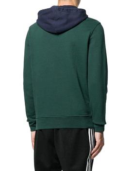 Sudadera Levis con capucha verde de hombre