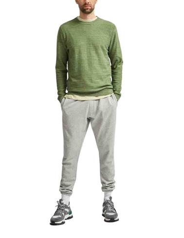 Jersey Selected Homme cuello redondo verde de hombre