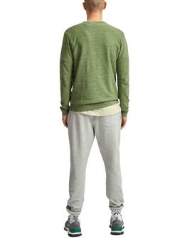 Jersey Selected Homme cuello redondo verde de hombre