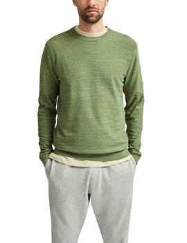 Jersey Selected Homme cuello redondo verde de hombre