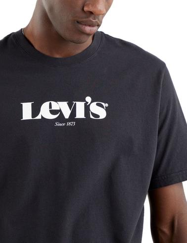 Camiseta Levis Relaxed Graphic Tee Caviar de hombre