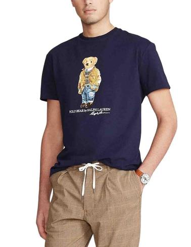 Camiseta Polo Ralph Lauren Polo Bear Custom Slim Fit marino