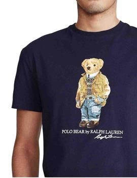 Camiseta Polo Ralph Lauren Polo Bear Custom Slim Fit marino