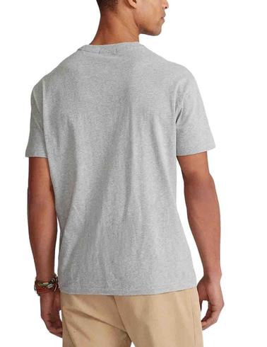 Camiseta Polo Ralph Lauren Polo Bear Custom Slim Fit gris