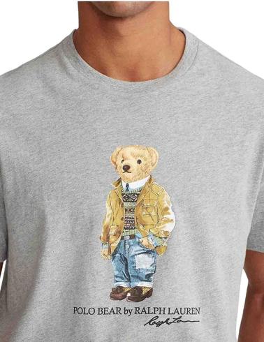 Camiseta Polo Ralph Lauren Polo Bear Custom Slim Fit gris