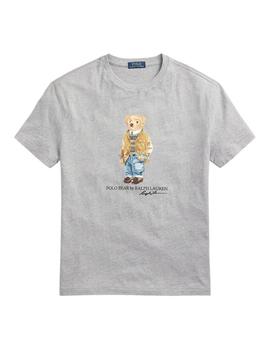 Camiseta Polo Ralph Lauren Polo Bear Custom Slim Fit gris