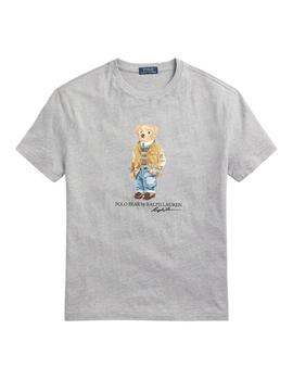 Camiseta Polo Ralph Lauren Polo Bear Custom Slim Fit gris