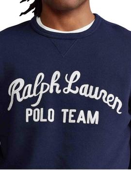 Sudadera Polo Ralph Lauren azul marino con logotipo