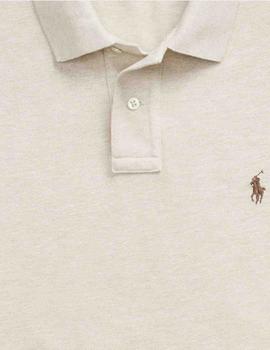 Polo de Polo Ralph Lauren Slim Fit manga corta beige