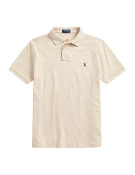 Polo de Polo Ralph Lauren Slim Fit manga corta beige