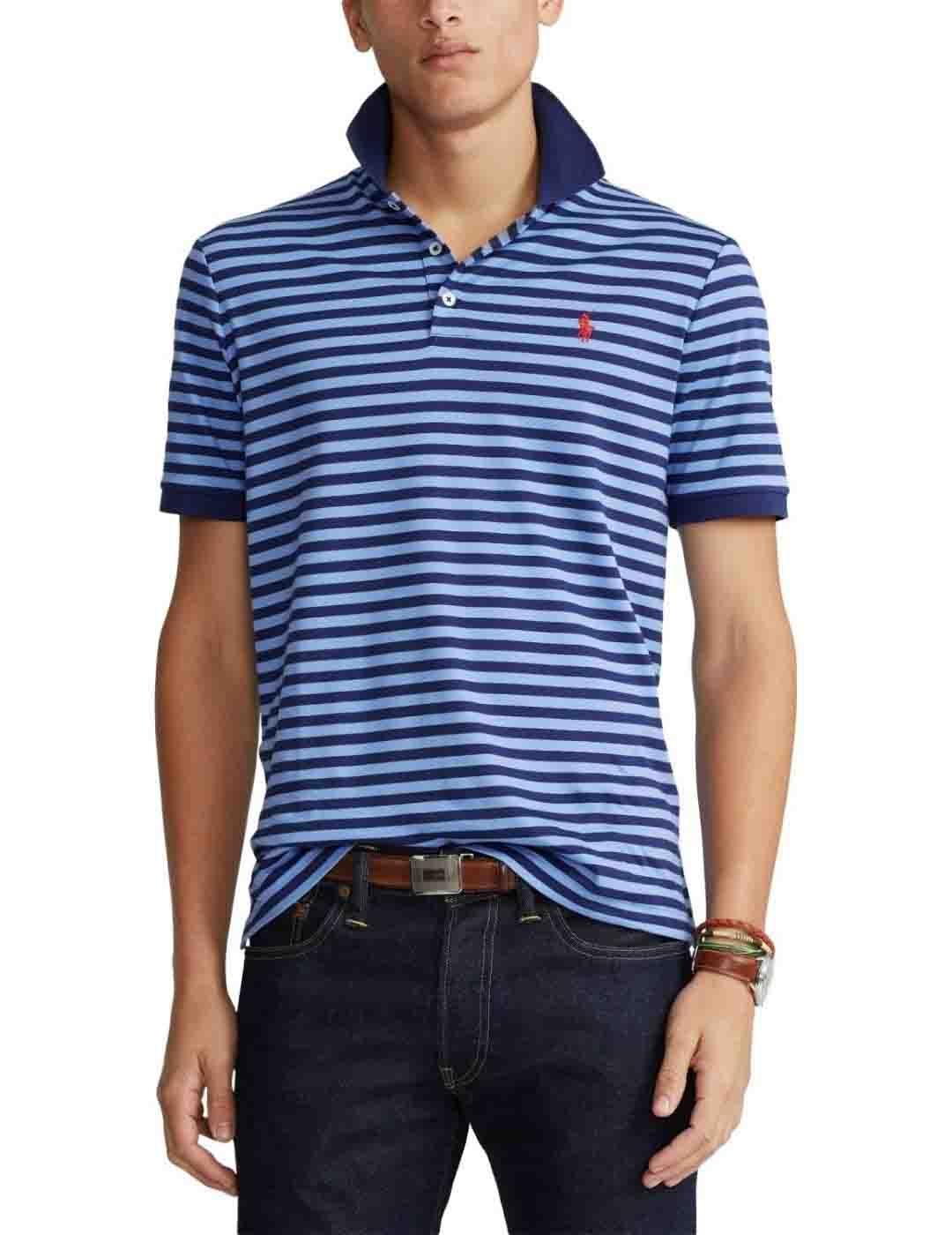 Polo de Polo Ralph Lauren Custom Fit a rayas de hombre