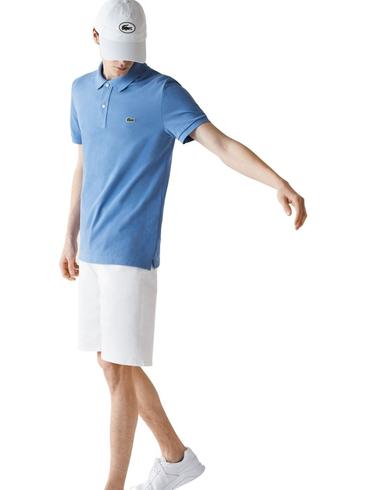 Polo Lacoste L1212 azul manga corta para hombre