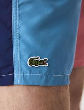 Bañador Lacoste de hombre ligero color block