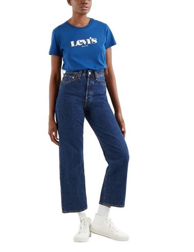 Camiseta Levis The Perfect Tee New Logo Estate Blue