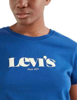 Camiseta Levis The Perfect Tee New Logo Estate Blue